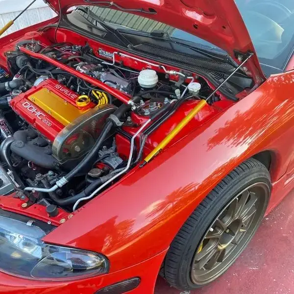 Подъемная опора переднего капота для Mitsubishi Eclipse 2G 1995-1999 D31A D32A D38A D39A, модифицированная газовая стойка капота, амортизатор, амортизатор Подъемная опора переднего капота для Mitsubishi Eclipse 2G 1995-1999 D31A D32A D38A D39A, модифицированная газовая стойка капота, амортизатор, амортизатор