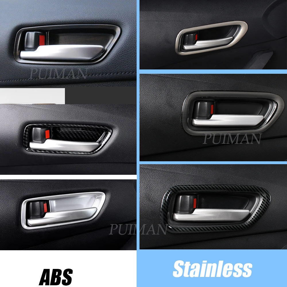 

For Toyota corolla E210 2019 2020 LHD car Door Handle bowl Cover Trim Interior frame Decoration ABS/Stainless accessories