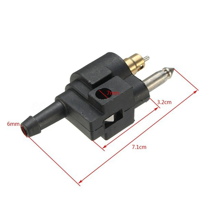 Fuel Line Connectors Fittings Fuel Line Connector Plastic Fuel Line Connector 6G1-24304-02 For Yamaha Outboard Motor 6Mm Male