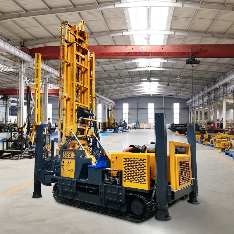 150m 200m Meters Steel Crawler Pneumatic Water Well Drill Rig Machine Rotaryl Drilling Rig Machine for Rocks