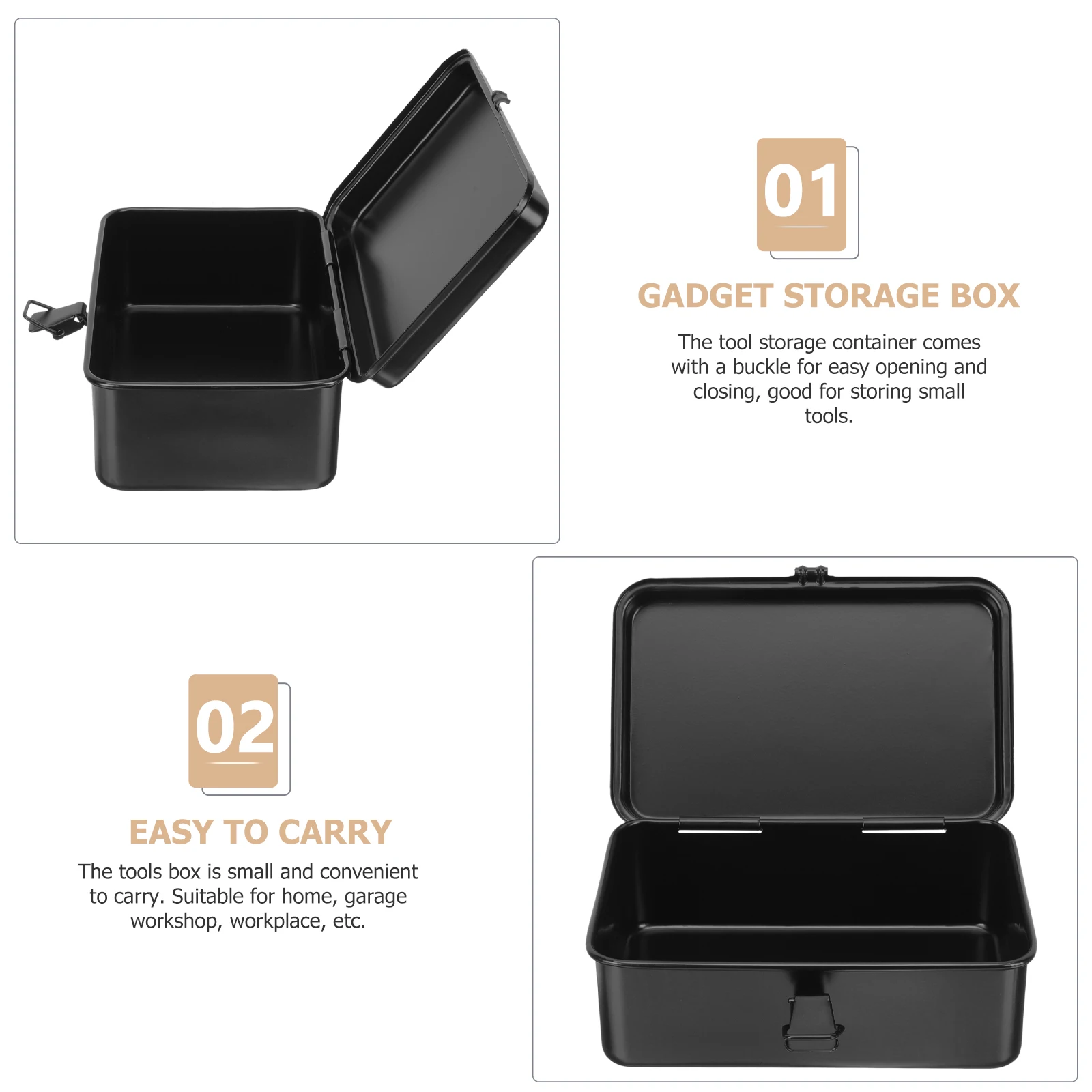 

Household Tool Storage Case Toolbox Small Organizer Carry Travel Tools