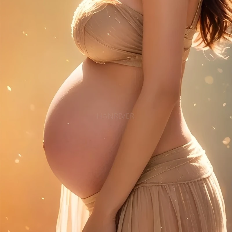 Fake Belly Pregnant Woman Simulated Silicone Belly - Men'S Experience Pregnancy - Actors And Models Performance Props