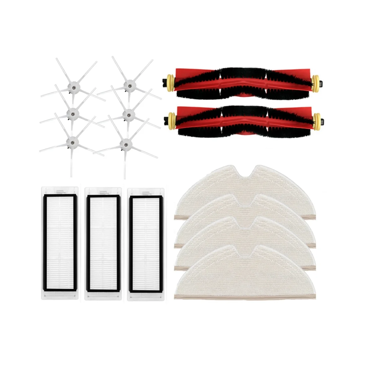 Kit de vadrouille de filtre Hepa de brosse latérale principale pour le robot aspirateur Mi 1 S, pièces de station d'accueil pour S50, S51, S55, T4, T6, T60, T61, T65