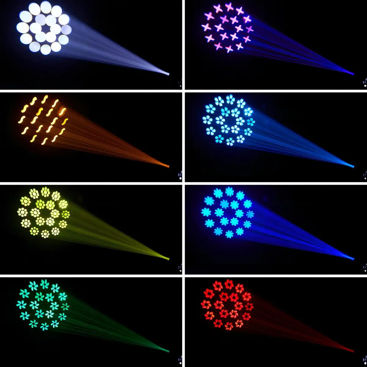 Fireions120W Moving Head Light DMX512 Control DJ Stage Beam Light for Wedding, Disco, Club, Bar and Event Stage Show