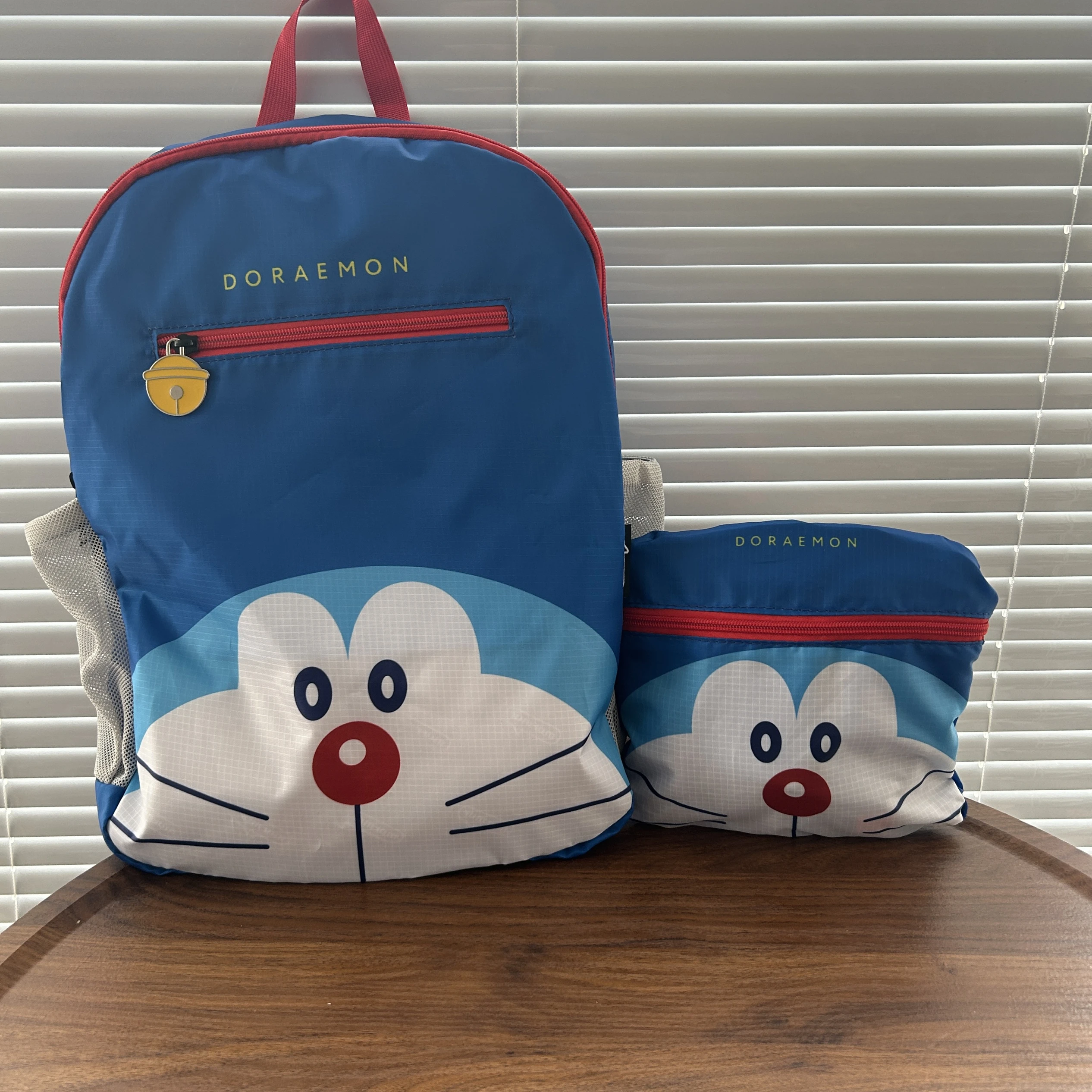 

Милый многофункциональный складной рюкзак Doraemon Scoolbag с большой вместительной школьной сумкой, спортивной сумкой