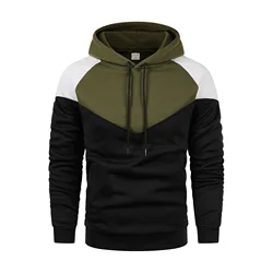 Sudadera con capucha de empalme para hombre y mujer, ropa de calle Harajuku para correr, deportes al aire libre, marca de moda, primavera y otoño, novedad de 2024