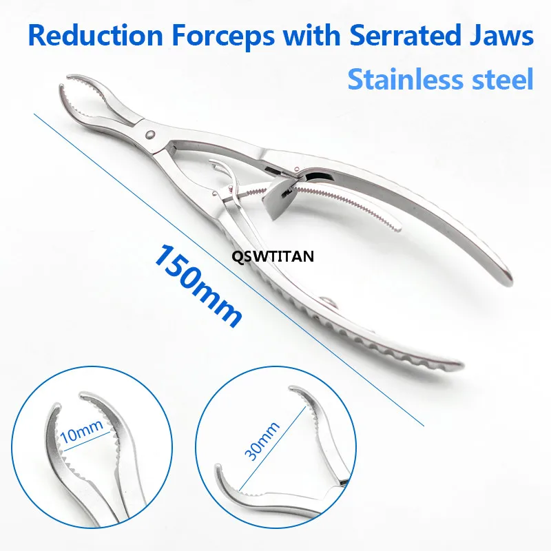 Orthopedic Reduction Forceps with Serrated Jaws Self-locking fixed pliers AO Plate Holding Forceps Orthopedic instrument