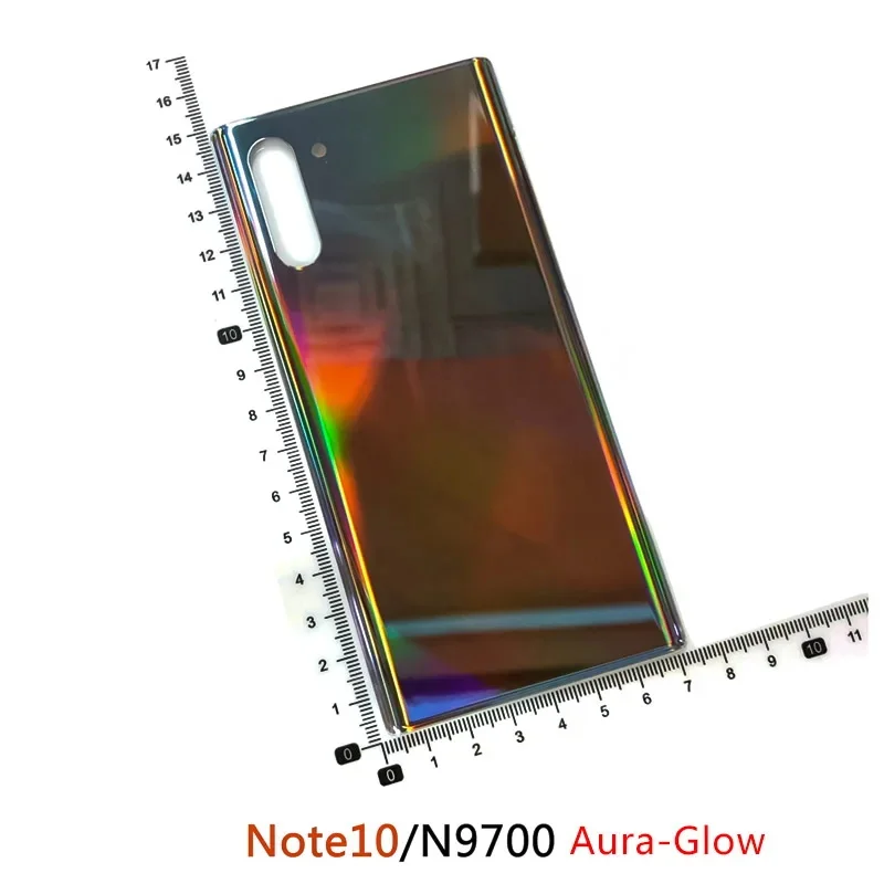 For Samsung Galaxy Note10 Note 10 Glass Back Battery Cover Housing Case Door Rear Panel Parts With Adhesive Sticker Phone Shell