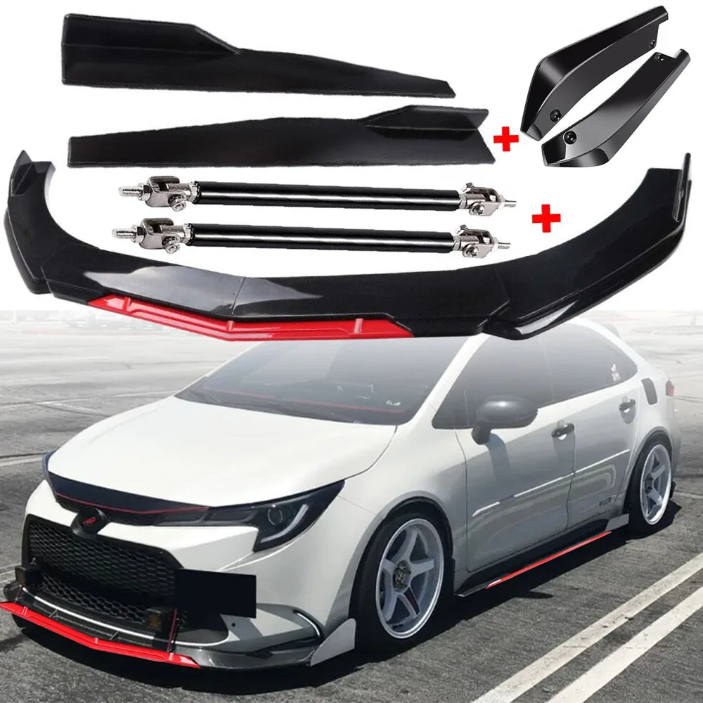 

Front Rear Bumper Lip Spoiler Splitter Body Kit Side Skirt For Corolla SE LE United States