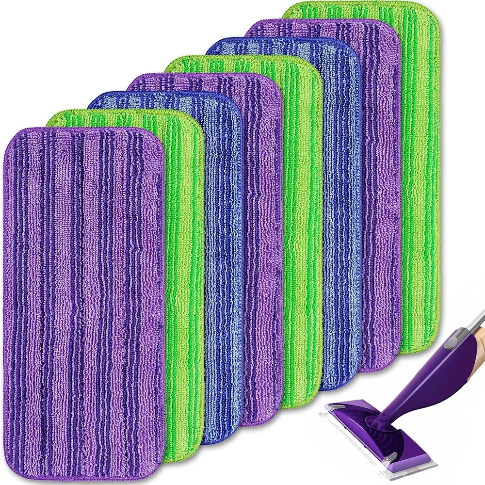 3PCS Reusable Mop Pads for Swiffer WetJet Mops Wet Dry Head for Swiffer Wet Jet Mop Household  Hardwood Floor Cleaning