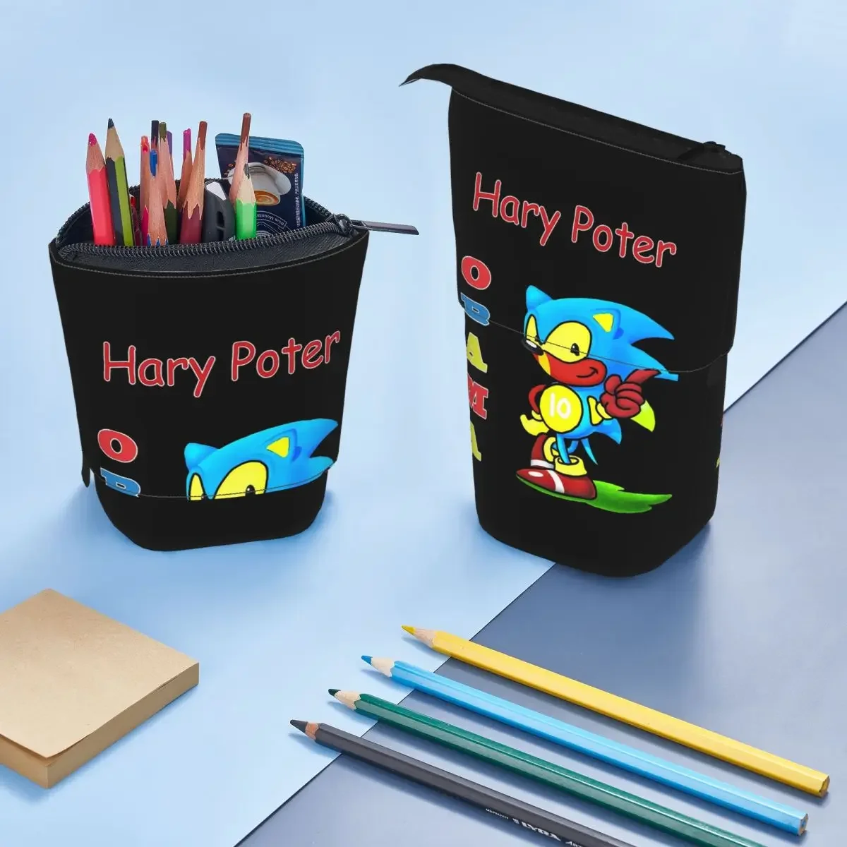 Obama Backpack Reversible Pencil Case for Boys Girls School Pen Box Pencil Bag Stationery Supplies Pen Holder Bag
