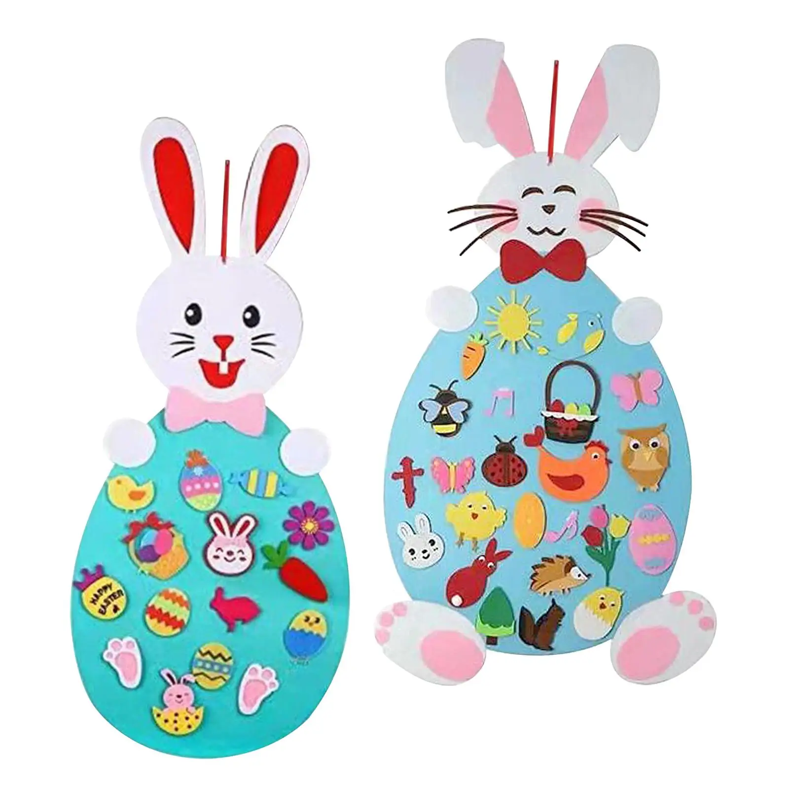 Cartoon DIY Felt Bunny Pendants Easter Easter Gnomes Ornaments DIY toys for Kids Home Xmas Gift Chirldren Decoration cute rabbit