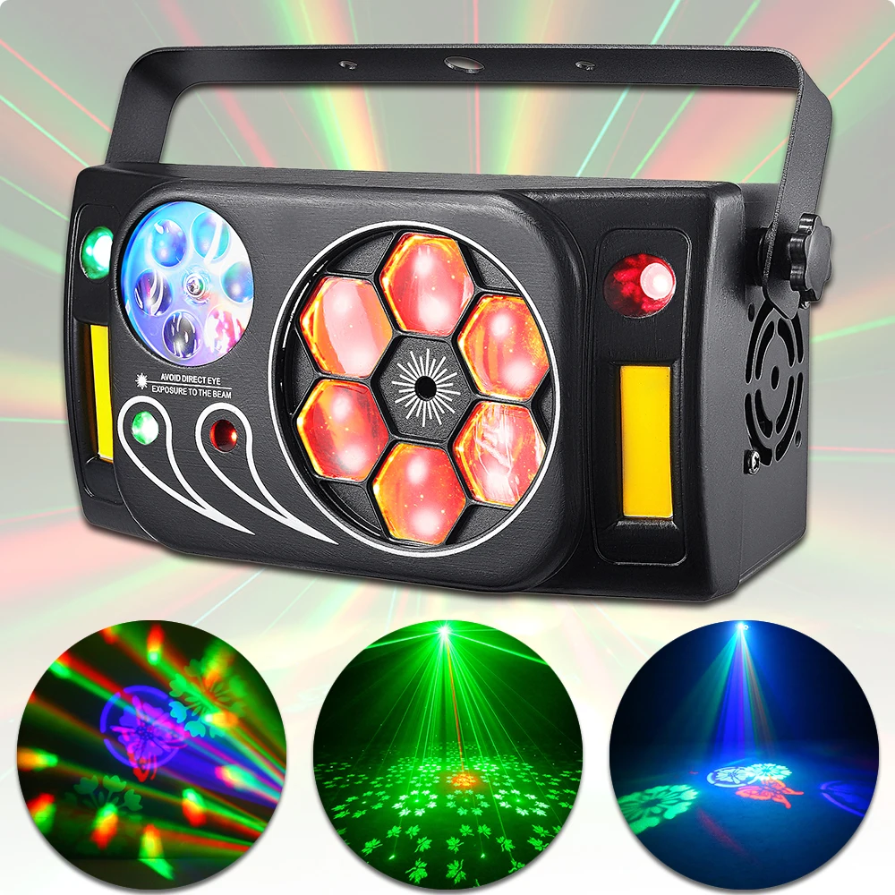 yuer estilo led beam para disco party beam bee eye rg padroes para dj festas recomendadas celebracao de natal 6in 1 01