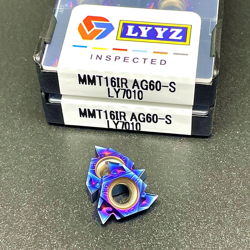 MMT16ER AG60-S MMT16IR AG60-S High quality nano blue thread insert cemented carbide blade CNC tool blade 16ER 16IR AG60