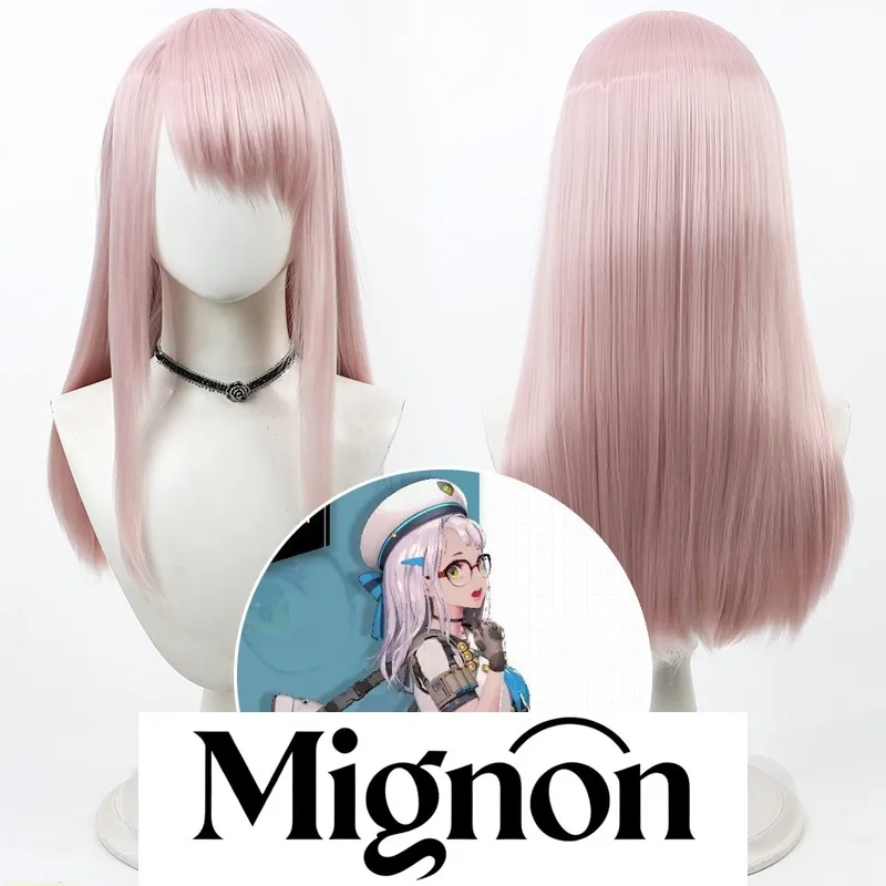 

Goddess of Victory: NIKKE Neon cosplay wig pink long hair scalp Halloween gift