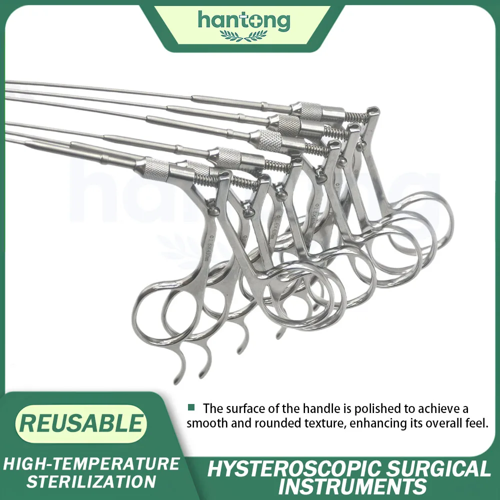 5Fr Semi-Rigid And Flexible Serrated graspers  Scissors Gynecological Biopsy Forceps Hysteroscopy instruments 360MM