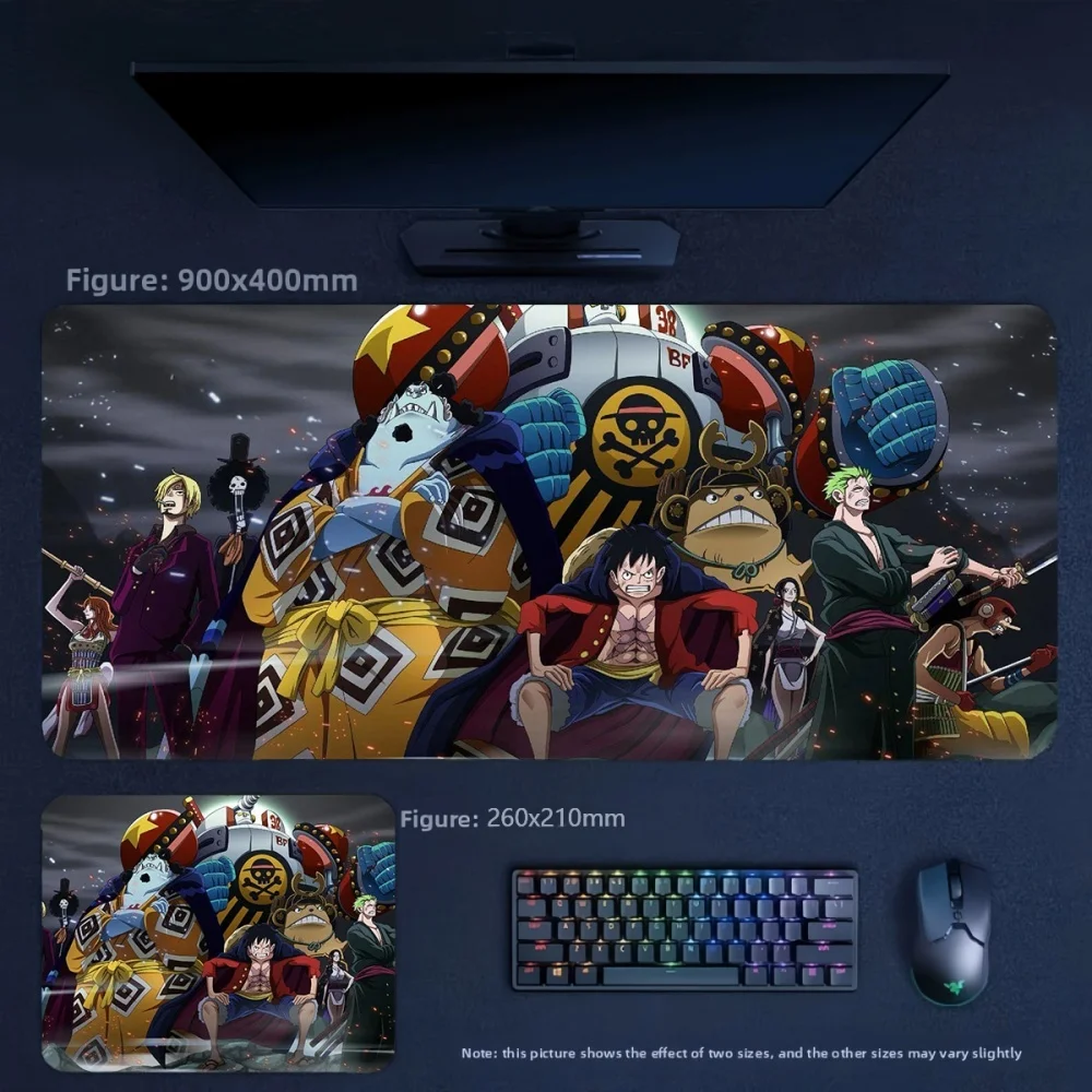 Two-dimensional Animation Leather Mouse Pad ONE PIECE Luffy Series Creative Printing Leather Mouse Pad Office Cute Keyboard Pad