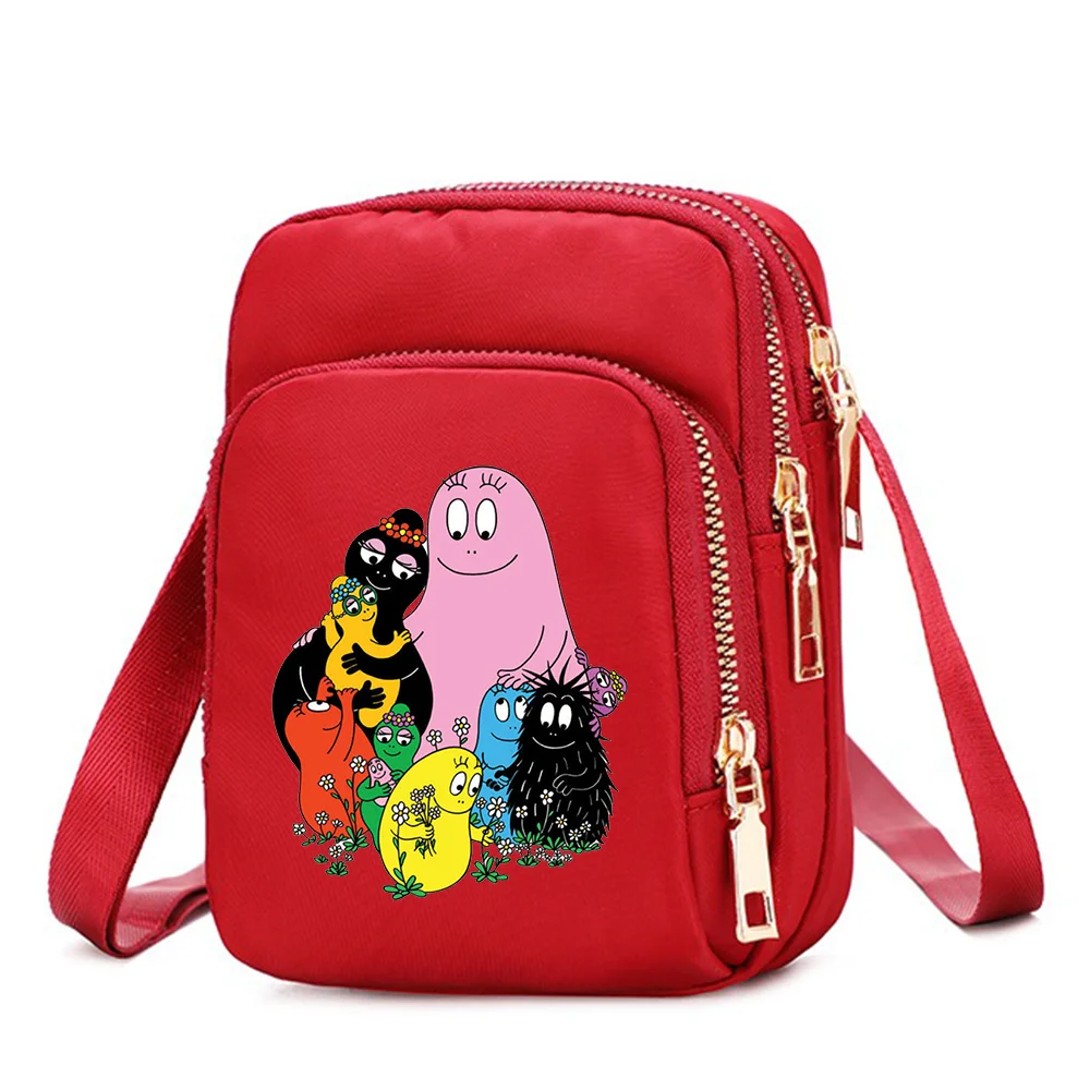 Barbapapa Crossbody Bag for Women Shoulder Bags Large Tote Bag Ladies Underarm Handbags Female Girl Purses Gift