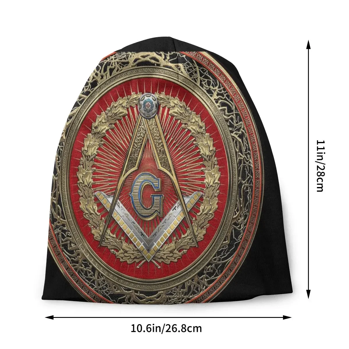 Masonic Symbols Skullies Beanies 3rd Degree Mason Silver Jewel Master Hat Hip Hop Caps Summer Warm Dual-use Bonnet Knitting Hats