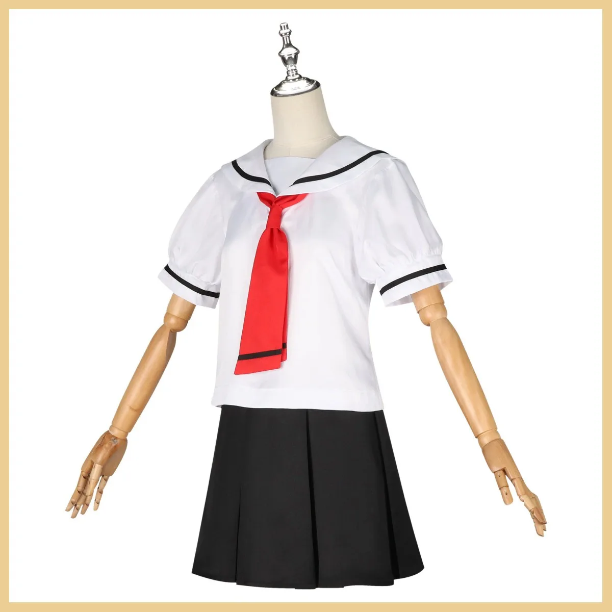 Anime Cardcaptor Sakura Kinomoto Sakura Cosplay Costume Summer School Uniform White Shirt Woman Kawaii Campus Sailor Suit - view 3