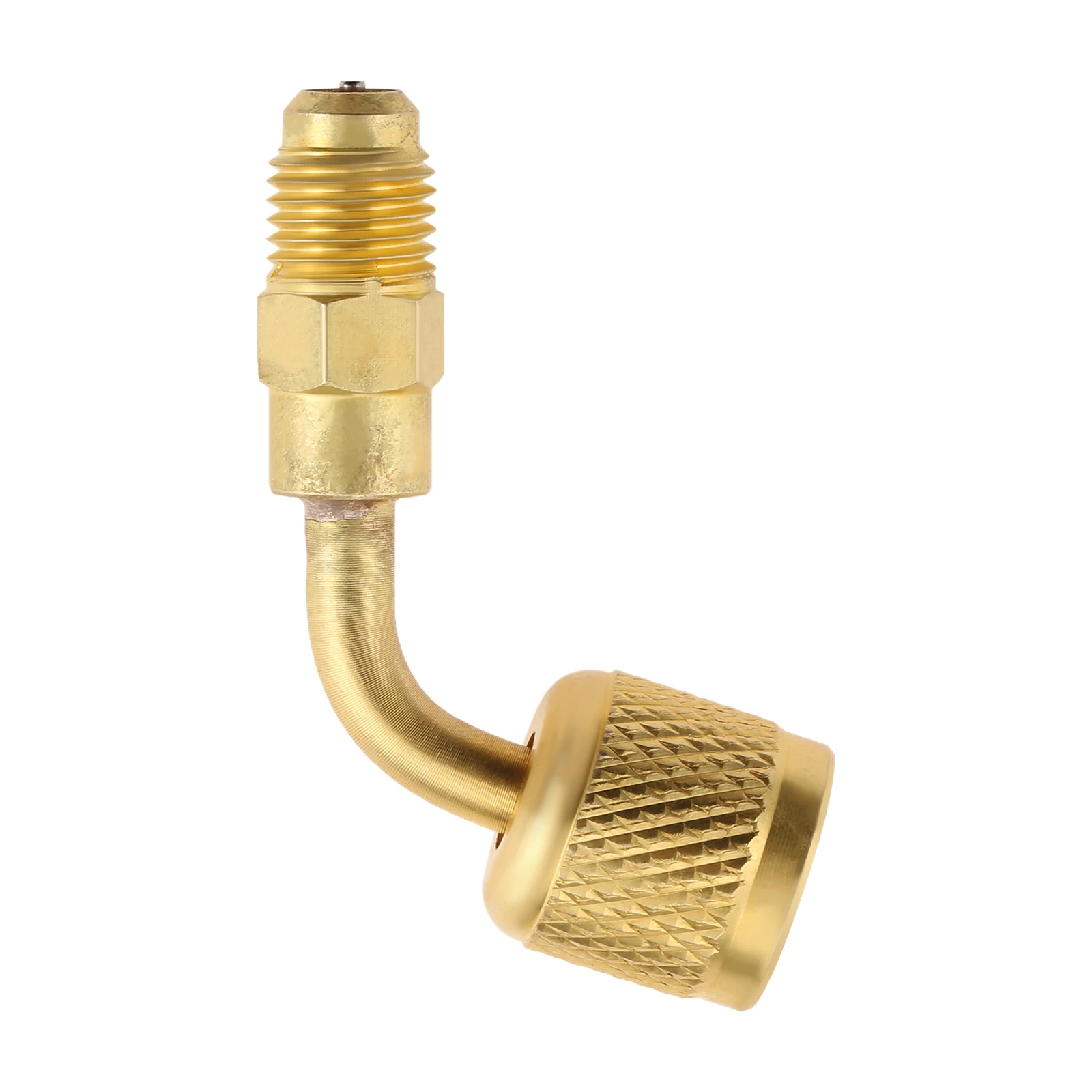 A2L R-32 R-454B Brass Refrigerant HVAC Adapter,1/4