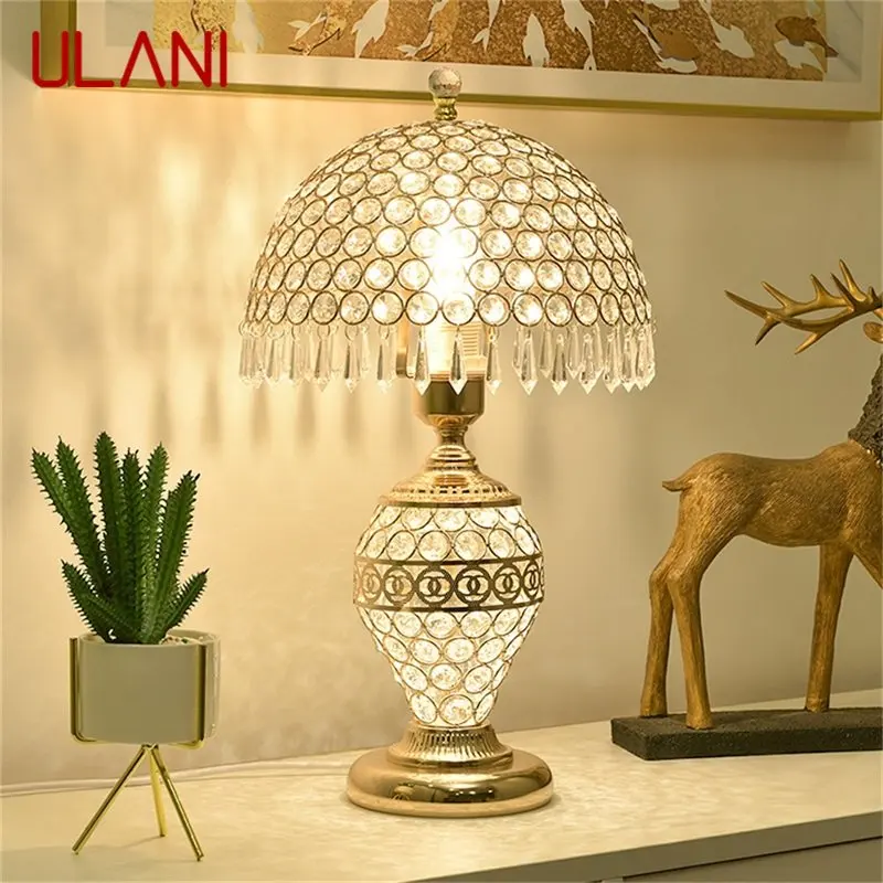 

ULANI Crystal Table Lamp Dimmer luxury With Remote Control For Home Modern Creative Light bedside