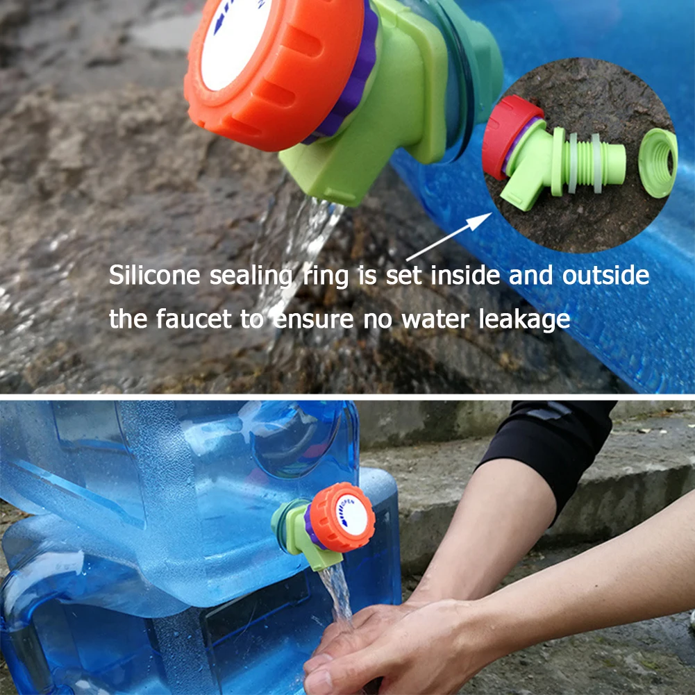 Wassereimer im Freien mit einer Kapazität von 15 bis 5l und tragbarem Wassertank für Camping im Freien, Wander picknick wasser behälter – Detail 18