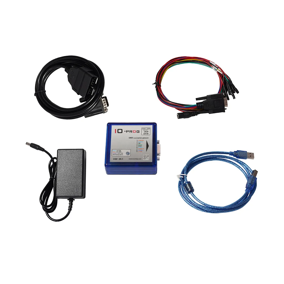 2022 latest version of PTM IO-PROG Programmer BD9 Connector Pinout IO Prog I/O Terminal Multi Tool Device with GM/O-pel ECU