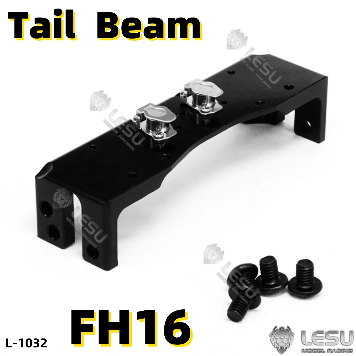 

Металлическая задняя балка L-1032 для 1/14 Tamiya RC FH16 SCANIA Man Lesu, трейлер, самосвал, военный грузовик, аксессуары для перекладины