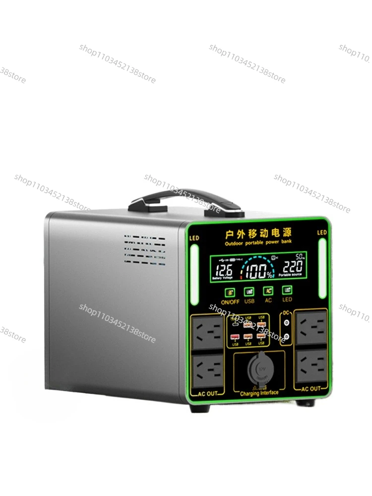 

Outdoor Power Bank 220V Large Capacity Portable Battery Power Outage Backup Car 5500W