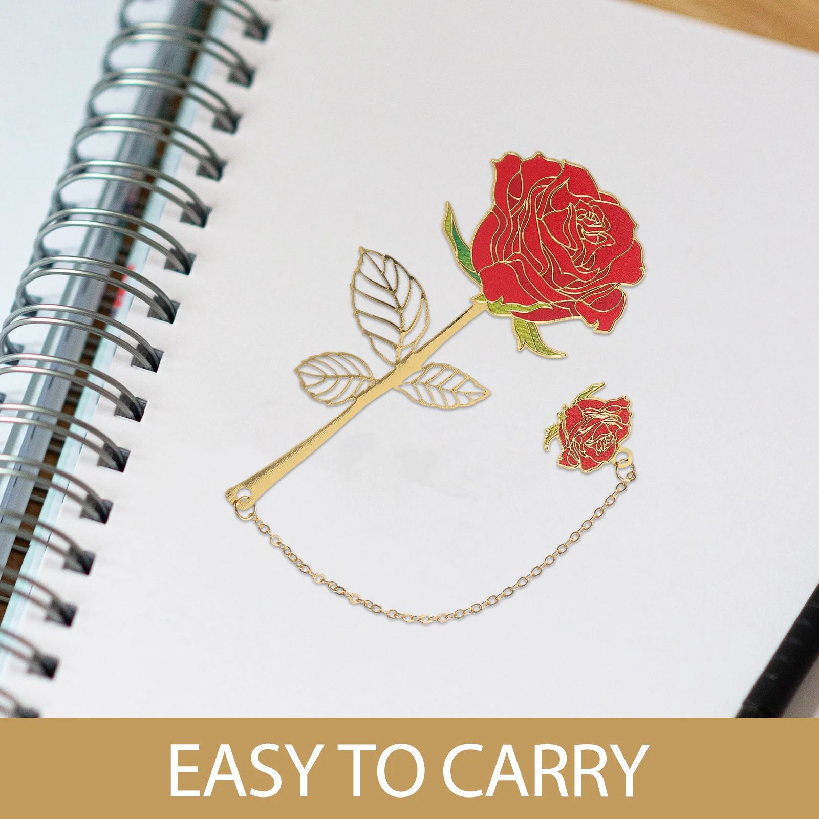 Chinese Style Bookmark Reading Cute Bookmarks Decorative Rose Unique Pendant Markers