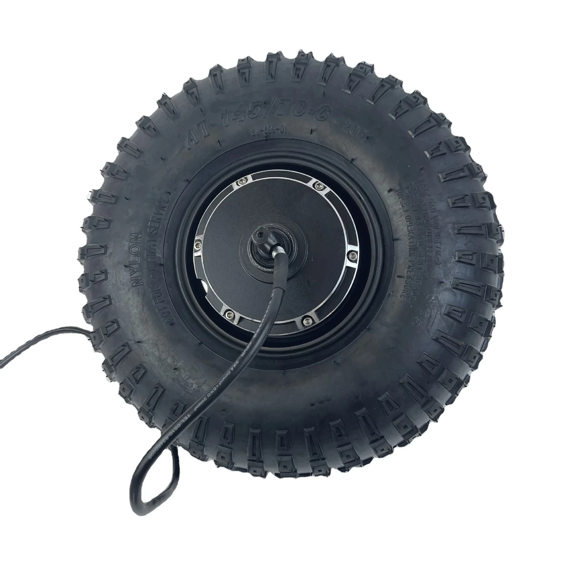 Enhanced version of 14-inch high-power in-wheel motor electric vehicle scooter motor vacuum off-road tire motor