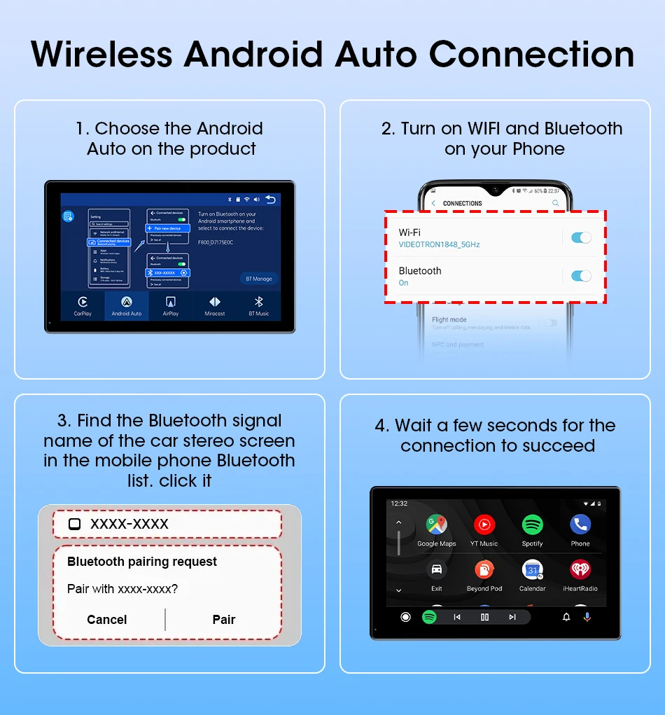 Jansite 9-Zoll-Autoradio mit vertikalem Bildschirm, Multimedia-Videoplayer, kabelloses Carplay, Android Auto, magnetische Halterung, Auto-Monitore, GPS – Detail 9