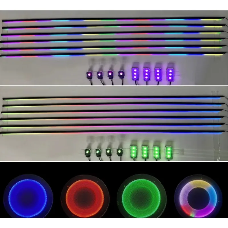 2024 New 22 LED Ambient Light Dream Color Chasing Car Decorative Light Strip Led Atmosphere Interior Lamp