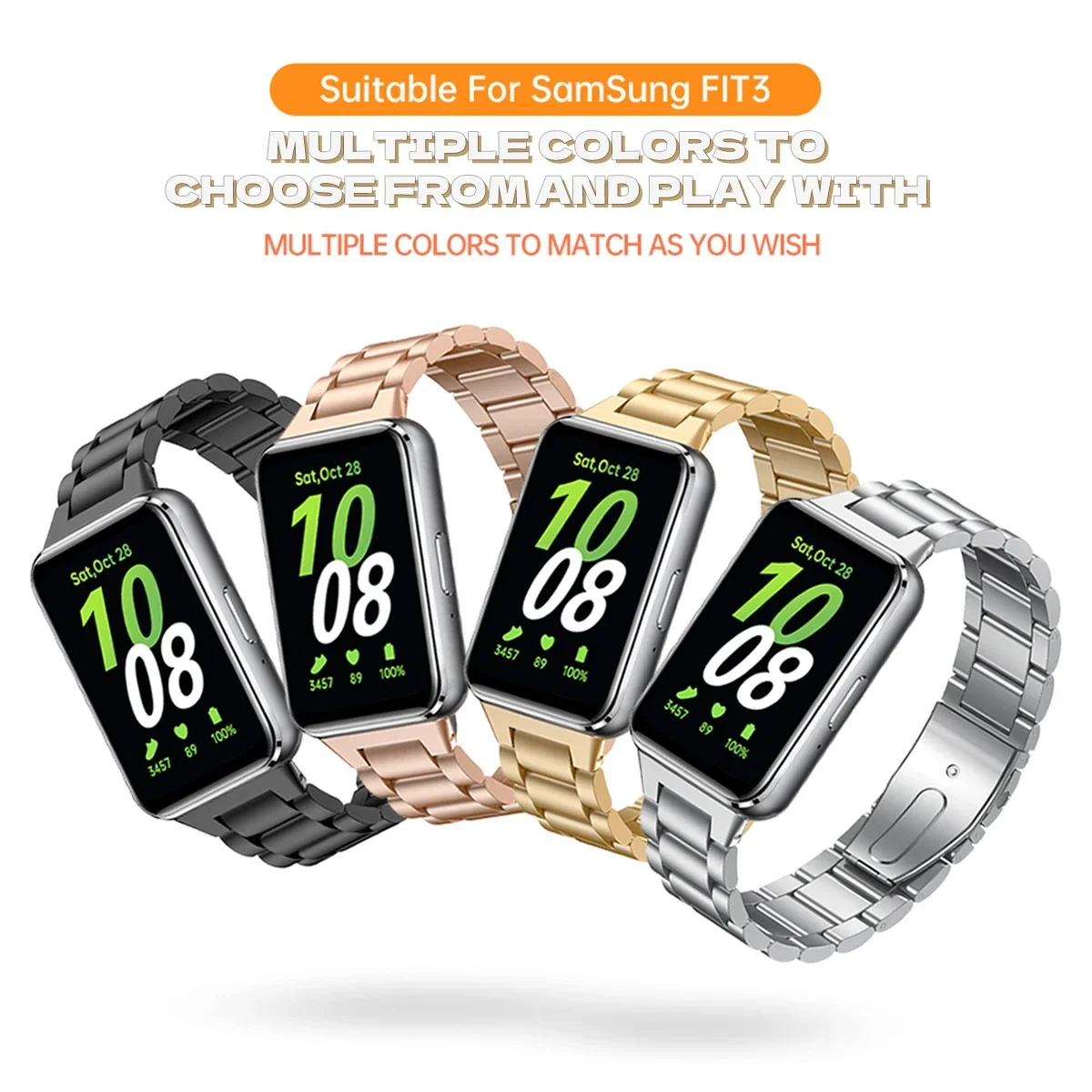 Edelstahl armband für Samsung Galaxy Watch Fit 3 Band Metall armband für Samsung Galaxy Fit 3 Ersatz zubehör