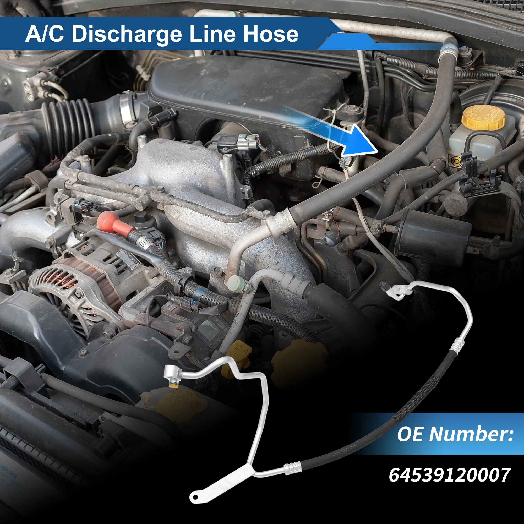 

UXCELL A/C Refrigerant Liquid Hose for BMW 740i 2009-2015 No.64539120007