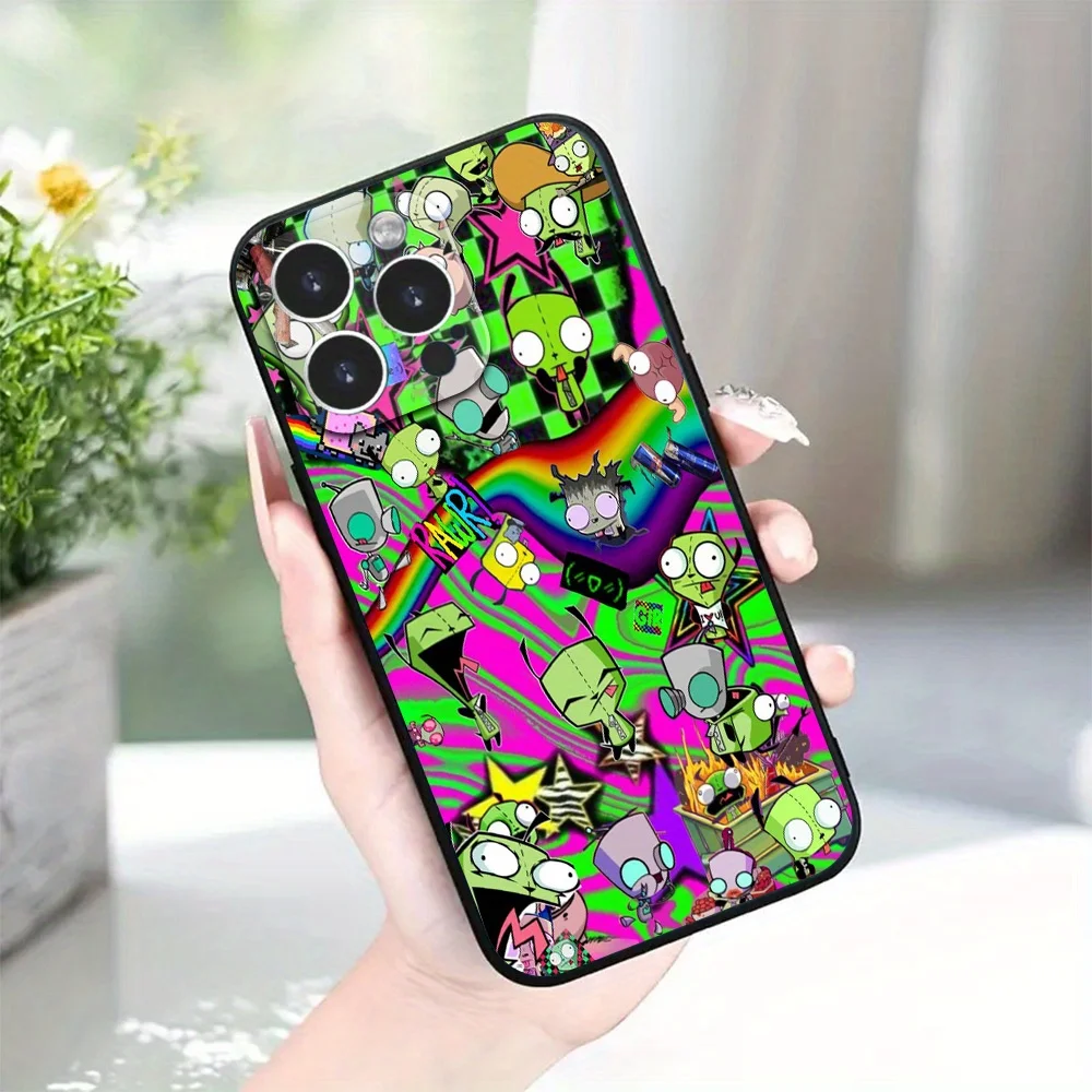 حافظة هاتف مطبوعة باللون الأخضر لهاتف 11/12/13/14/15/16 17Pro Max Plus، #1