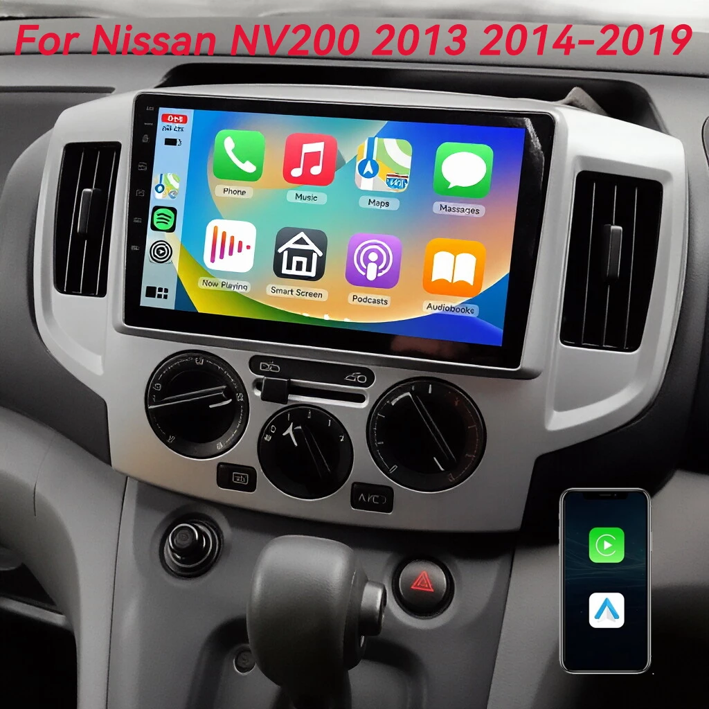 

Автомагнитола Android 16 Carplay для NISSAN NV200 2011-2018 с GPS-навигацией, мультимедийным видеоплеером, 4G, Wi-Fi, Bluetooth, без DVD (2DIN)