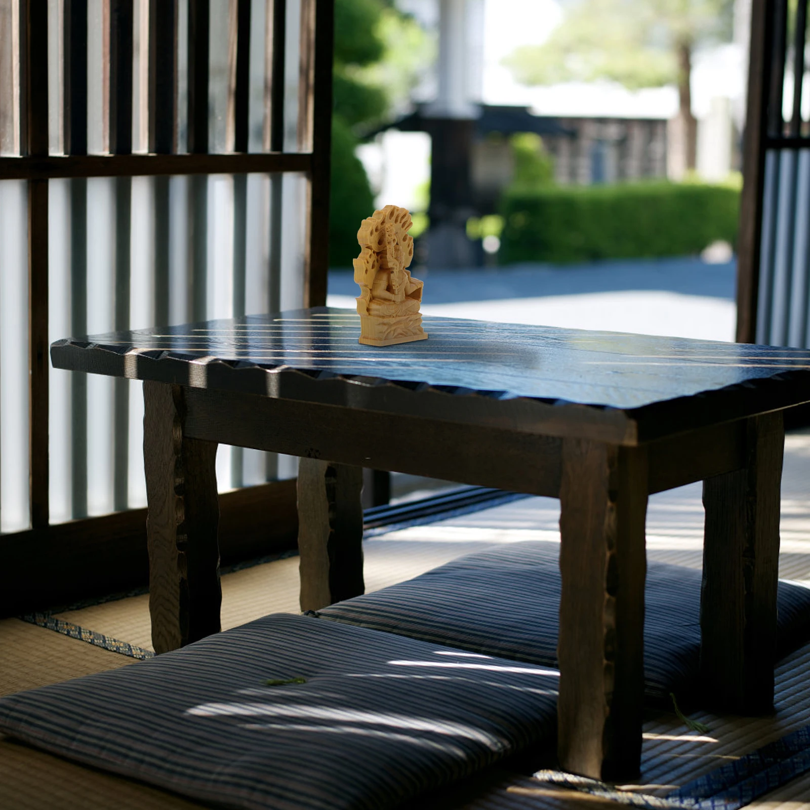 

Buddha Statue Ornament Home Decor Statues for Sculptures Chinese Decorations Wood Acalanatha