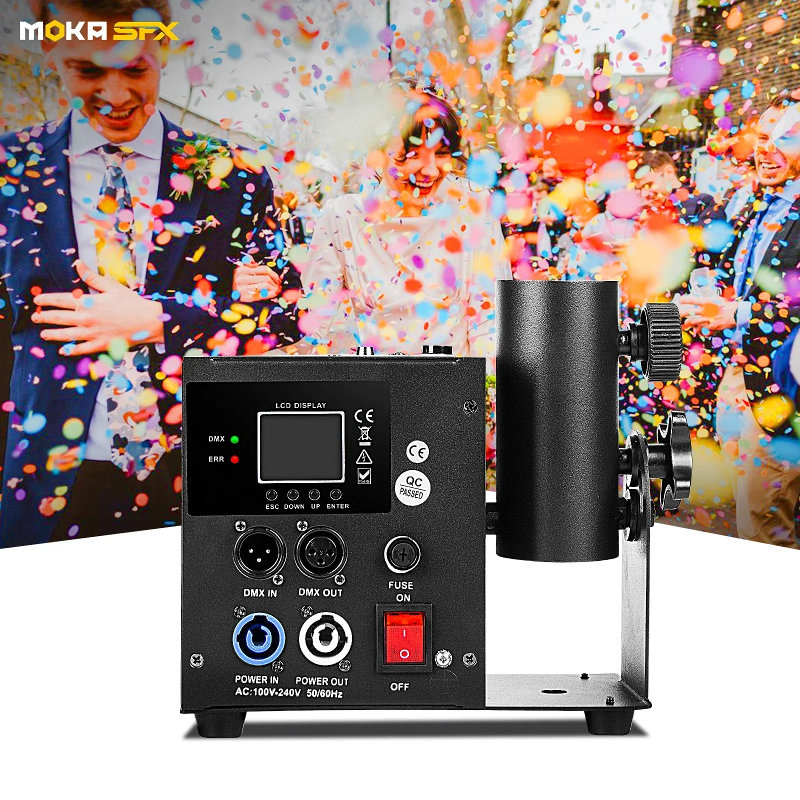 Sfx MK-CN07 Single Shot Confetti & Streamer Launcher Wedding Electric Confetti Cannon