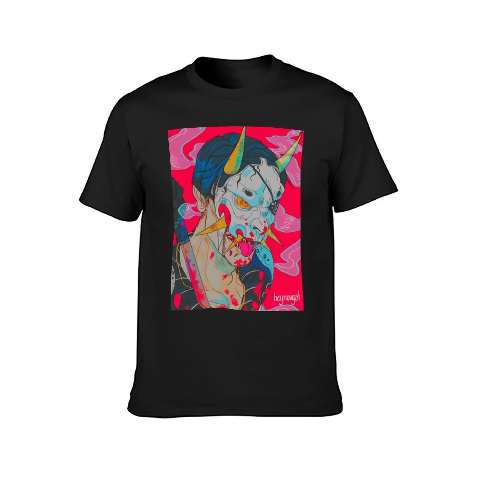 Hannya Man T-Shirt customizeds summer clothes heavyweights anime clothes mens clothes