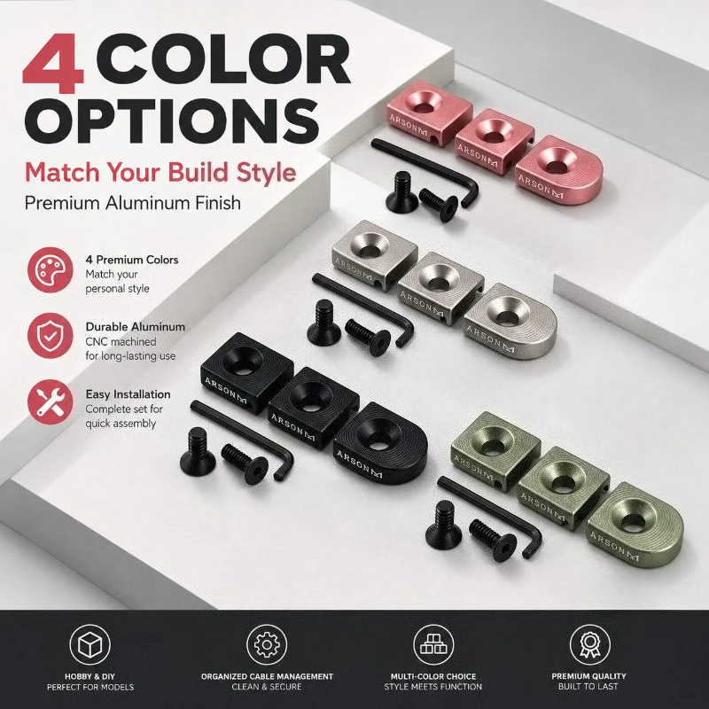 Four Color Optional Alloy Cable Holding Block Anti-corrosion Anodizing Treatment Hobby DIY Project Wire Installation Fittings