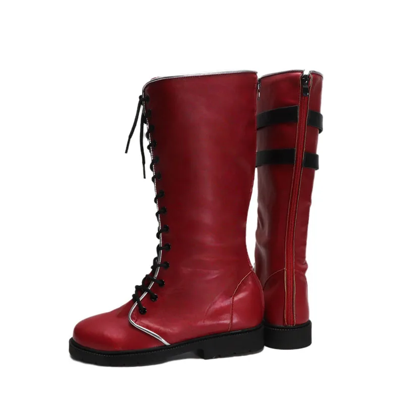 سيدة ماري تأثيري أحذية حمراء هالوين كرنفال الأحذية أنيمي اكسسوارات بولي أحذية أحذية من الجلد تأثيري الدعائم مخصص