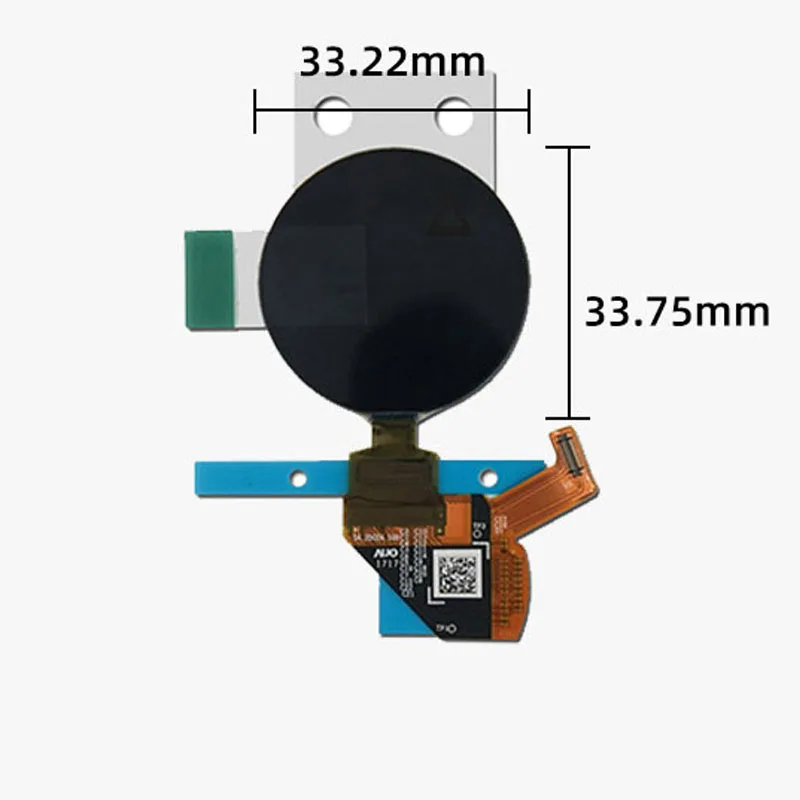 Imagem -03 - Display Oled Circular Amoled Mipi H120bln02.0 12 Polegada Resolução 390x390 20 Pinos