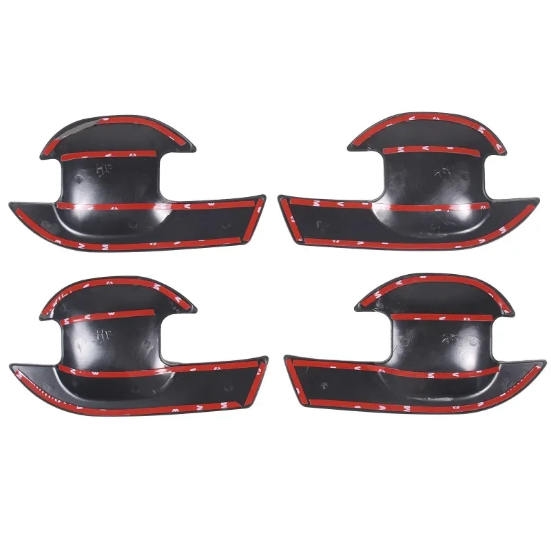 ABS (أسود - بدون نص) مقبض الباب الخارجي لوعاء الباب لسيارة Ford Ranger 2015-2021 ملحقات السيارات الخارجية #4