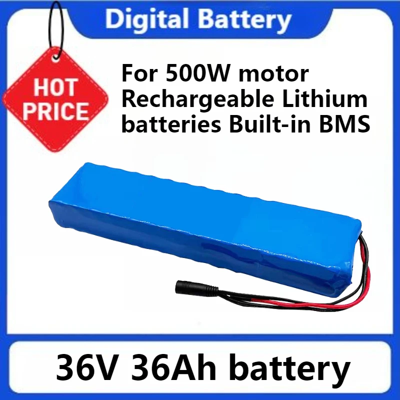 

18650 Battery Pack10S3P Lithium Ion Battery Pack for 500W Motor Rechargeable Lithium Batteries Built-in BMS 36V 36Ah