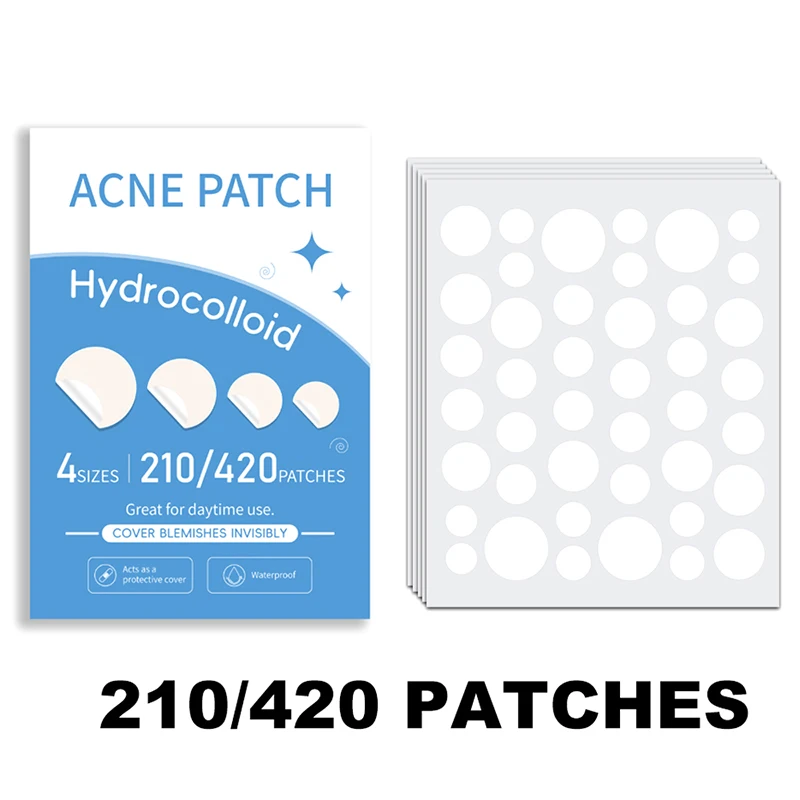 210/420Pcs Invisible Acne Repair Patch - Cleansing Breathable Facial Sticker For Daily Acne Treatment And Skin Care Maintenance