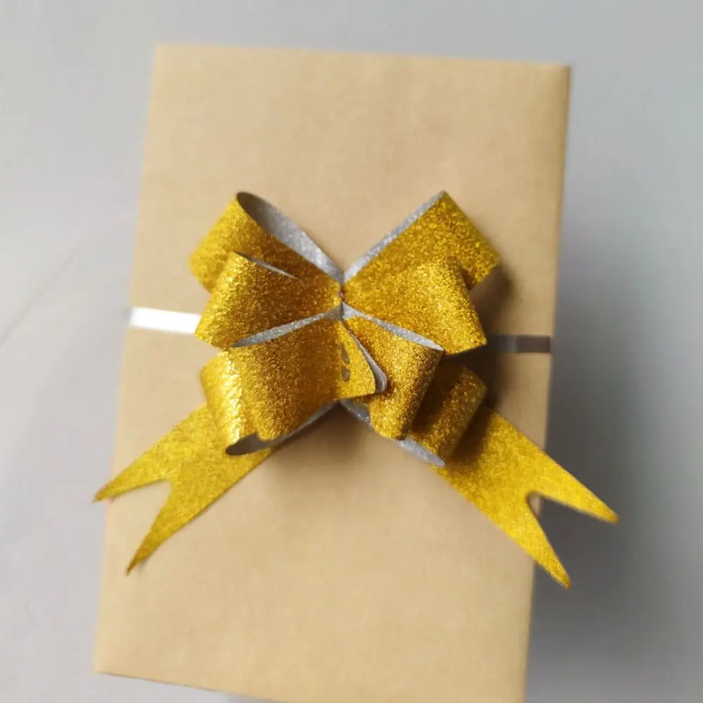 10Pcs Bowknots Ribbons For Gift Wrappers Wedding Birthday Party Pull Bow Knot Ribbon Christmas Gift Wrapping Ribbons Decoration