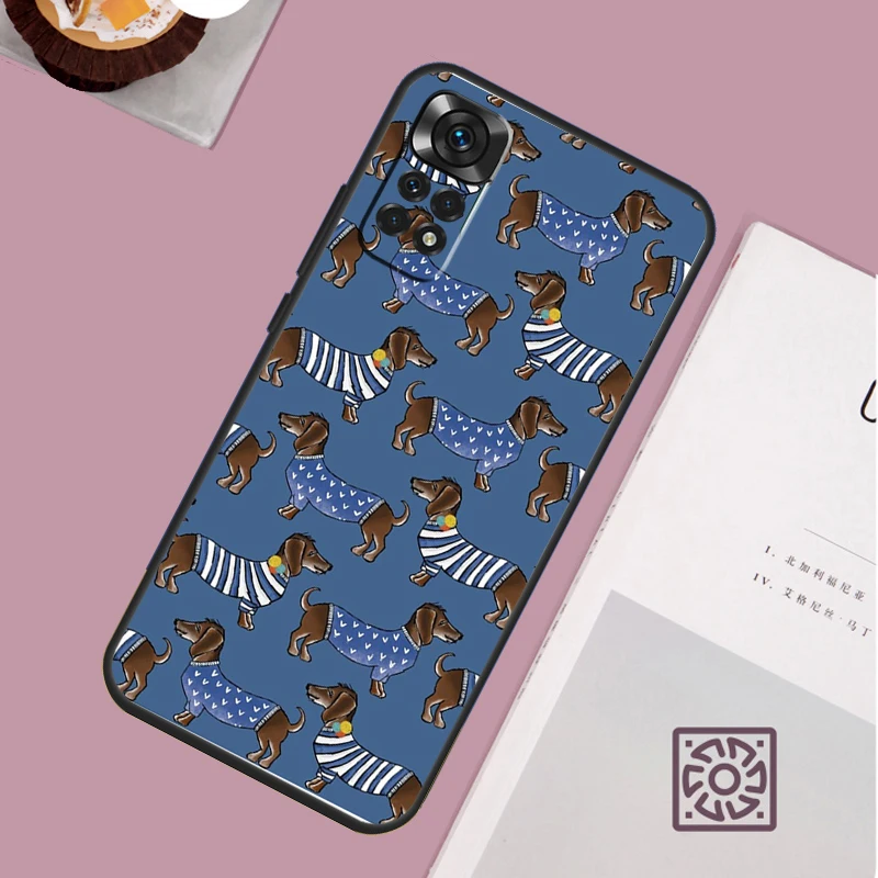 Dachshund Teckel Dackel Dog Phone Case For Xiaomi Redmi Note 13 12 12S 12C 13C 10 10C 9 9C 10S 11S 11 Pro Soft Cover