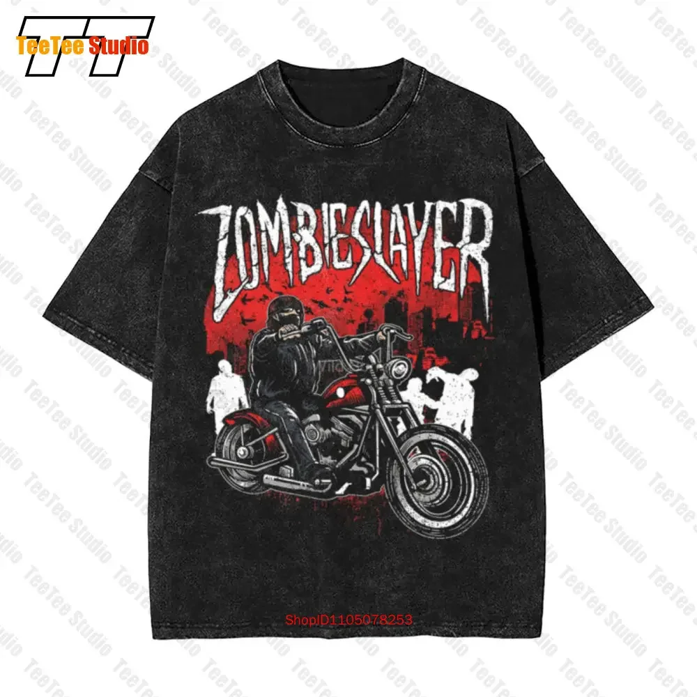 Zombie Slayer, The Walking Dead, Daryl, camiseta de gran tamaño de estilo vintage para adultos y niños, 6UJL.